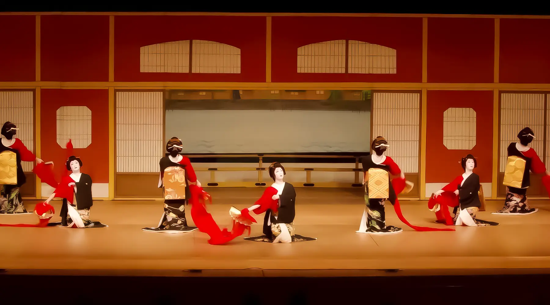 八王子芸妓衆の舞台